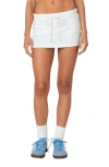 Edikted Bayside Drawstring Microskort In Cream