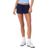 Edikted Bayside Slitted Micro Skort In Navy