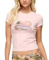 Edikted Beach Babe Sequin T-shirt In Pink
