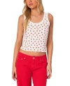 Edikted Berry Cool Print Tank Top In White