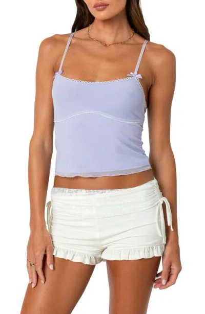Edikted Bethany Mesh Camisole In Lilac