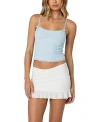 Edikted Bethany Mesh Tank Top In Light Blue