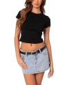 Edikted Women's Better Basics Cropped T Shirt In Black
