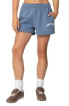 Edikted Sweat Shorts In Blue