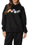 Edikted Billiard Oversized Hoodie In Black