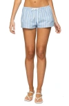 Edikted Birkley Stripe Pull-on Shorts