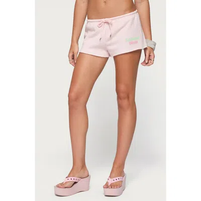Edikted Bites Shorts In Light-pink