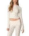 Edikted Bloom Baby Top In Cream