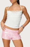 Edikted Bobbie Layered Cowl Neck Camisole In White