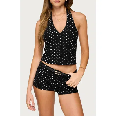 EDIKTED EDIKTED BOBBIE POLKA DOT HALTER TOP