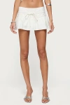 Edikted Bodhi Flared Micro Skort In White