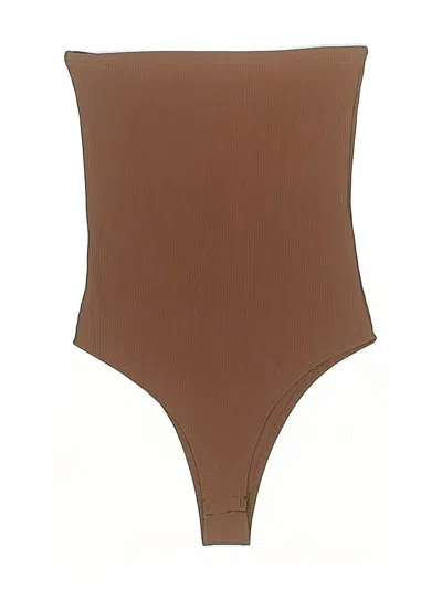 Pre-owned Edikted Bodysuit In Brown