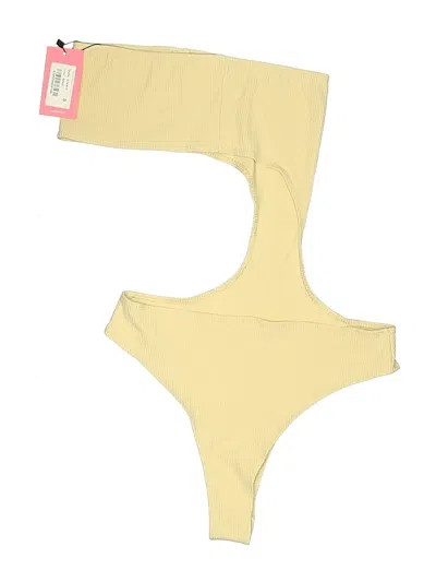 Edikted Bodysuit In Yellow