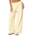 Edikted Bonney Bow Detail Sweatpants In Yellow