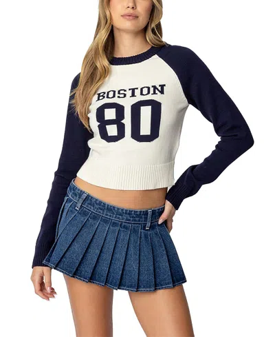 EDIKTED BOSTON BABE RAGLAN SWEATER