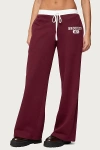Edikted Brookie Sweatpants In Burgundy, Women's At Urban Outfitters In Burgundy