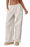 Edikted Brooklyn Ny Sweatpants In Beige