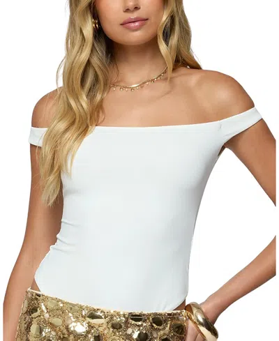 Edikted Bryony Off The Shoulder Bodysuit In White