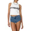 Edikted Buckled Up Tank Top In White
