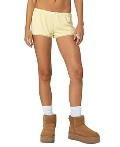 Edikted Buffy Shorts In Yellow