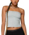 EDIKTED BUILT IN BRA GROMMET TUBE TOP