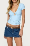 Edikted Burkley Keyhole Gathered Top