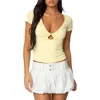 EDIKTED EDIKTED BURKLEY KEYHOLE GATHERED TOP