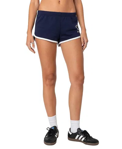 Edikted California Contrast Shorts In Navy