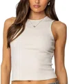 Edikted Calliope Back Cut Out Top In Cream