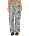 Edikted Camo Low Rise Straight Leg Sweatpants In Multi