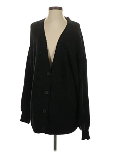 Pre-owned Edikted Cardigan Sweater In Black