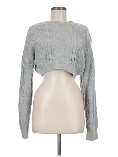 Pre-owned Edikted Cardigan Sweater In Gray
