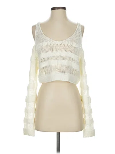 Pre-owned Edikted Cardigan Sweater In White