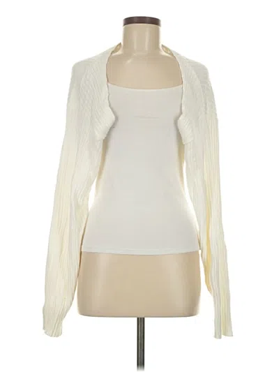 Pre-owned Edikted Cardigan Sweater In White