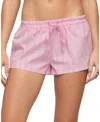 Edikted Carmella Stripe Shorts In Pink