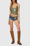 Edikted Carmie Vinyl Tank Top