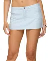 Edikted Carrine Pinstripe Mini Skort In Blue