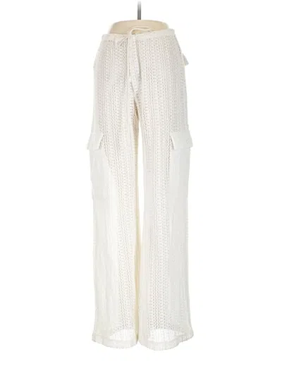 Pre-owned Edikted Casual Pants In Ivory