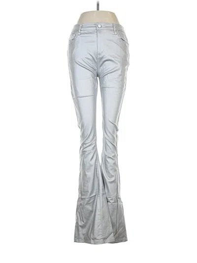 Pre-owned Edikted Casual Pants In Silver
