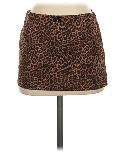 Pre-owned Edikted Casual Skirt In Brown