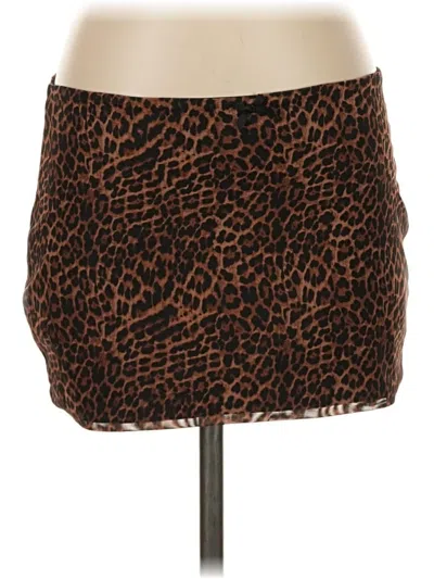Pre-owned Edikted Casual Skirt In Brown