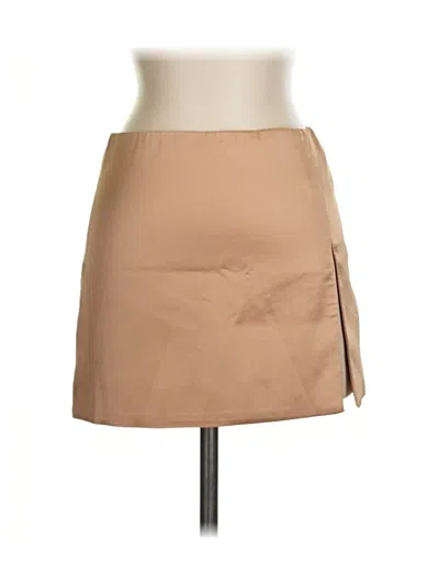 Pre-owned Edikted Casual Skirt In Tan