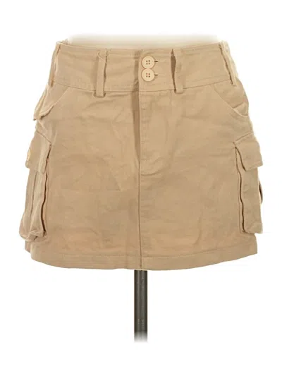 Pre-owned Edikted Casual Skirt In Tan