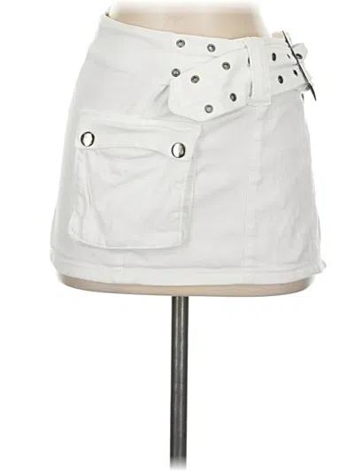 Pre-owned Edikted Casual Skirt In White