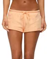 Edikted Cataleya Drawstring Microshorts In Pink