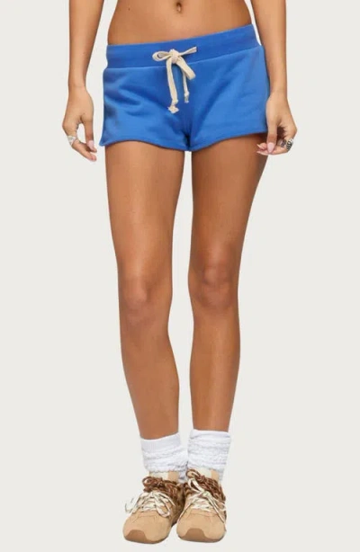 Edikted Celiah French Terry Shorts In Blue
