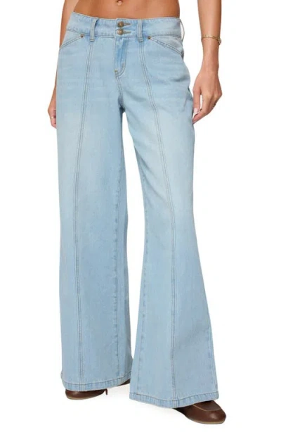 EDIKTED EDIKTED CHARLIE SEAMED LOW RISE WIDE LEG JEANS