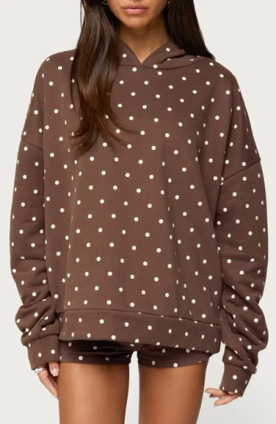 EDIKTED EDIKTED CHELSIE POLKA DOT HOODIE