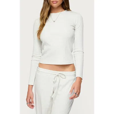 EDIKTED EDIKTED CICILIA RIBBED LONG SLEEVE T-SHIRT