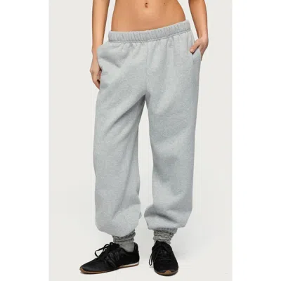 Edikted Clark Oversize Sweatpants In Gray